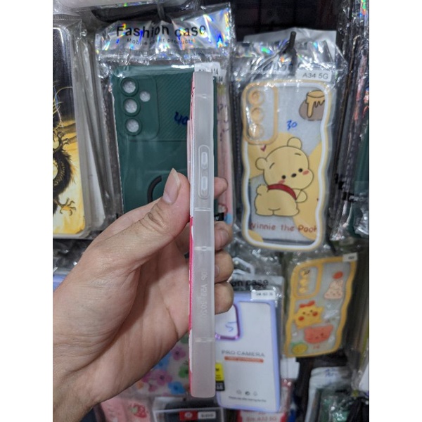 Ốp lưng Oppo A53 dẻo viền lượng sóng lưng in hình gấu dâu có bảo vệ camera