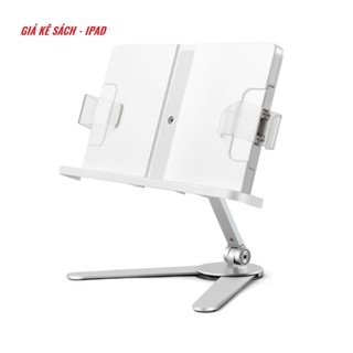 Giá kệ kê đọc sách để bàn, kẹp cạnh bàn K5, K6 cao cấp từ hợp kim nhôm và nhựa ABS, điều chỉnh độ cao hướng dùng.