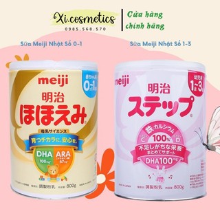 Sữa bột meiji nhật lon số 0 và số 9 800gr