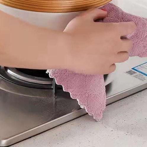 Khăn lau bếp đa năng, khăn lau kính lau bát, Khăn lau 2 mặt siêu thấm không phai màu nhanh khô 30078 Chợ Phụ Kiện Hà Nội