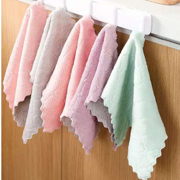 Khăn lau bếp đa năng, khăn lau kính lau bát, Khăn lau 2 mặt siêu thấm không phai màu nhanh khô 30078 Chợ Phụ Kiện Hà Nội