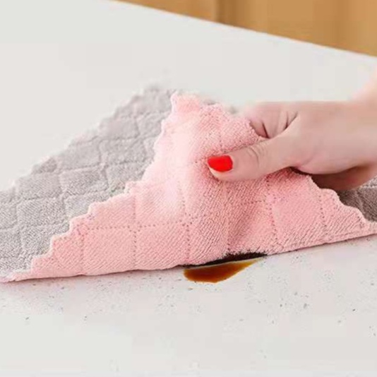 Khăn lau bếp đa năng, khăn lau kính lau bát, Khăn lau 2 mặt siêu thấm không phai màu nhanh khô 30078 Chợ Phụ Kiện Hà Nội