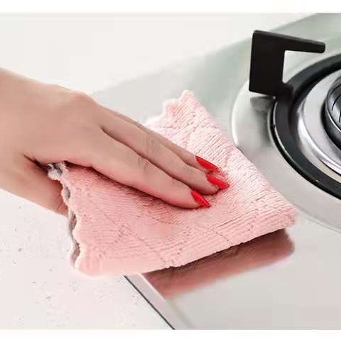 Khăn lau bếp đa năng, khăn lau kính lau bát, Khăn lau 2 mặt siêu thấm không phai màu nhanh khô 30078 Chợ Phụ Kiện Hà Nội
