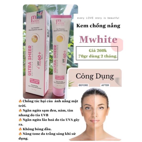 Kem chống nắng MWHITE