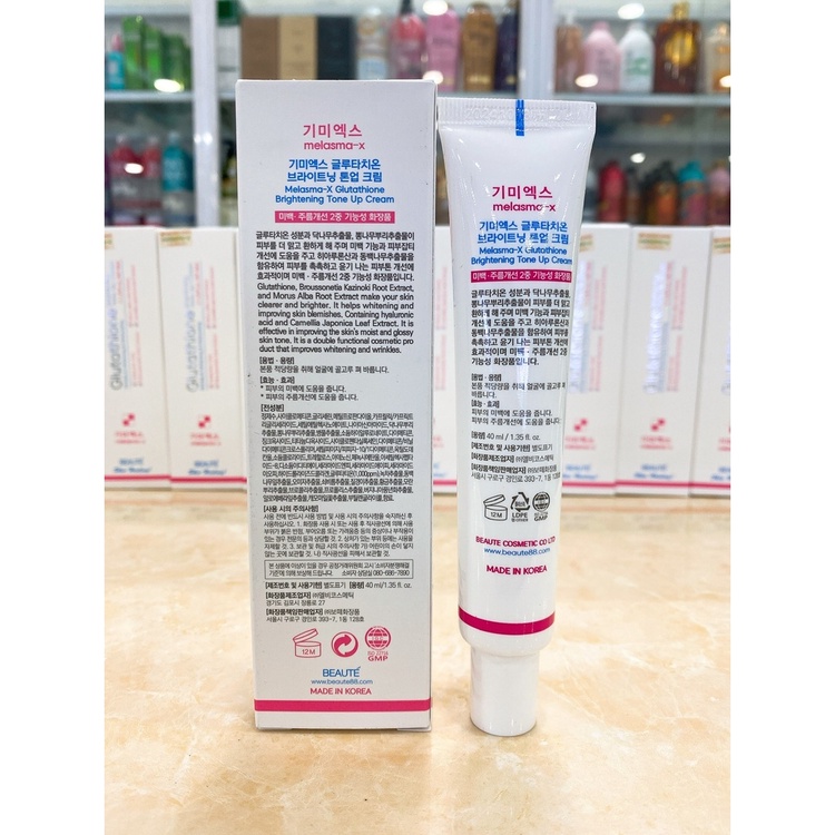 Kem Dưỡng Trắng Da Melasma-X Glutathione Brightening Tone Up Cream 40ml Hàn Quốc chính hãng