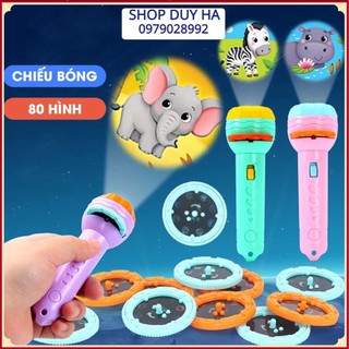 Đèn pin chiếu hình ngộ nghĩnh, đèn chiếu 24 hình động vật pp bởi Doodee Shop