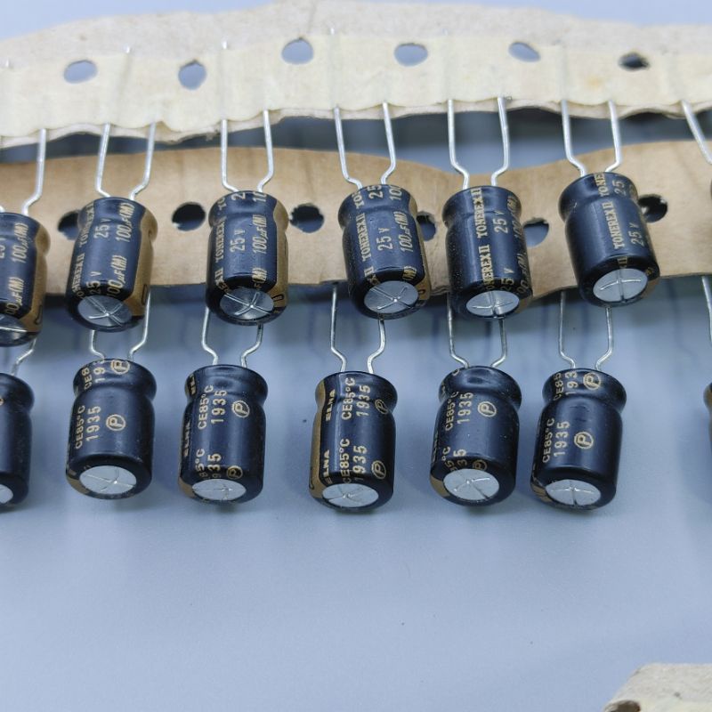 Tụ 25v 100uF Elna tonerex II