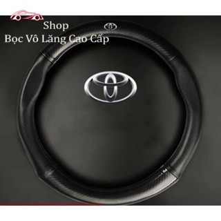 Bọc vô lăng carbon ô tô toyota camry, vios, fortuner, wigo, rush, corola, yaris, innova, altis, veloz, raize, avanza