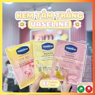 Kem tắm trắng da Vaseline Thái Lan whitening body shower 120gr - Dạng gói