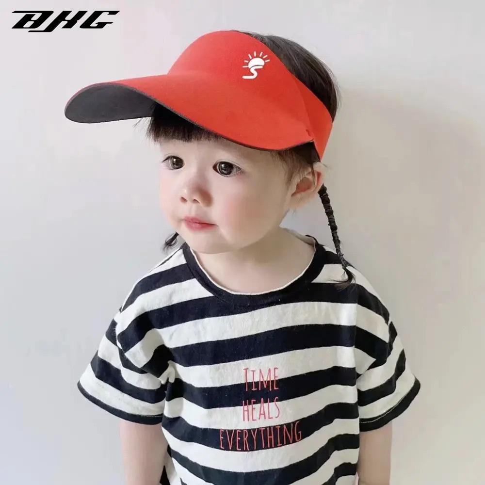 Mũ lưỡi trai hở chóp BJHG WAVW chống tia cực tím phong cách thể thao thời trang mùa hè cho mẹ và bé