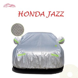 Bạt che phủ xe ô tô 5 chỗ HONDA JAZZ chống nắng mưa - bạt phủ ô tô 3 lớp chống nóng không thấm nước .