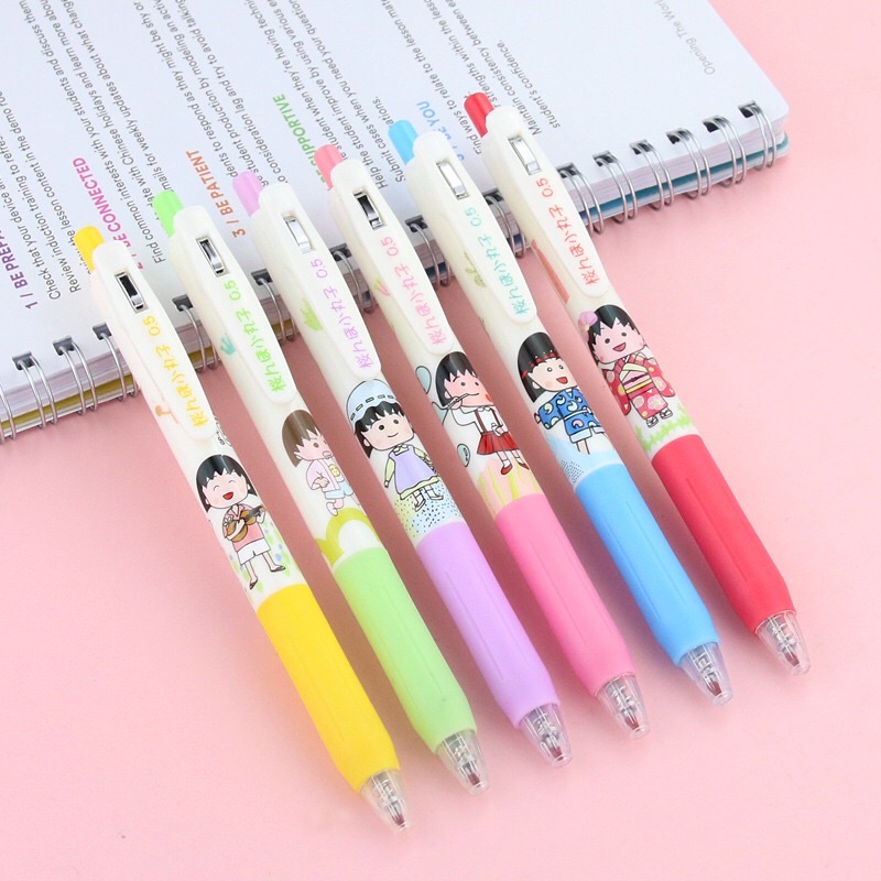Bút bi bấm hình nhóc Maruko