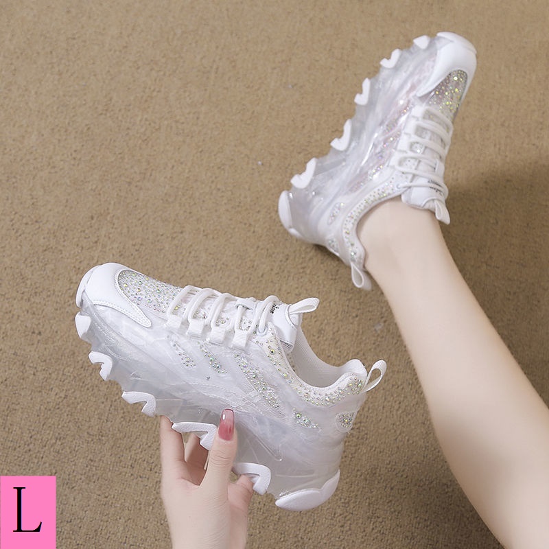 Giày Thể Thao Đế Dày Phối Lưới Mỏng Thoáng Khí Thời Trang Mùa Hè Cho Nữ