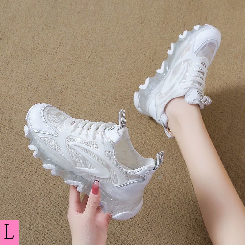 Giày Thể Thao Đế Dày Phối Lưới Mỏng Thoáng Khí Thời Trang Mùa Hè Cho Nữ