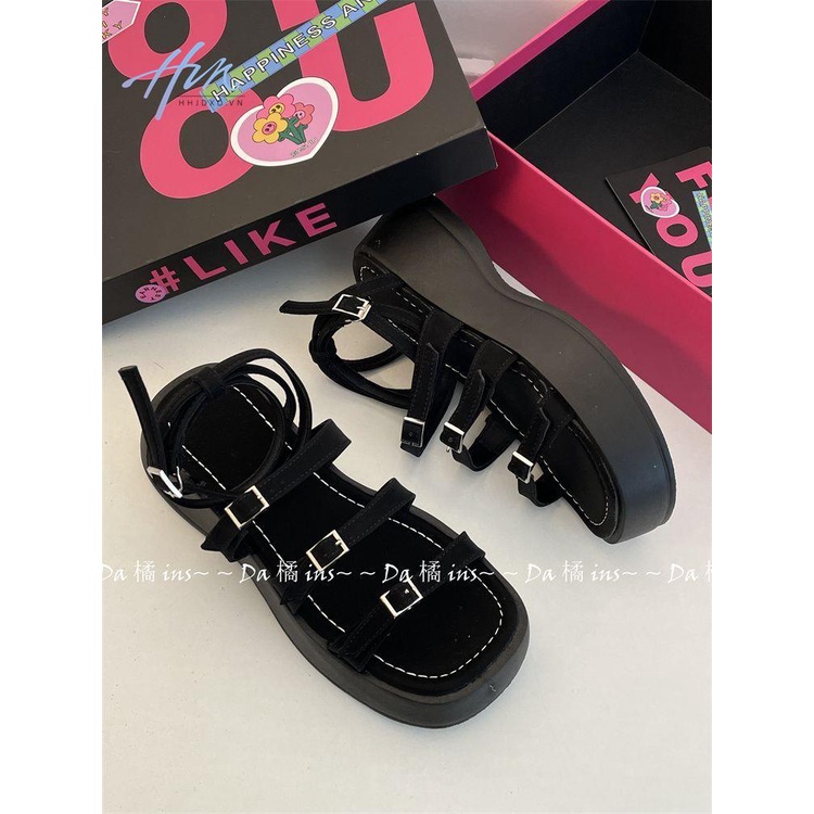 Giày Sandal Đế Dày Siêu Nhẹ Thoáng Khí Chống Trượt Thời Trang Mùa Hè 2023 Cho Nữ