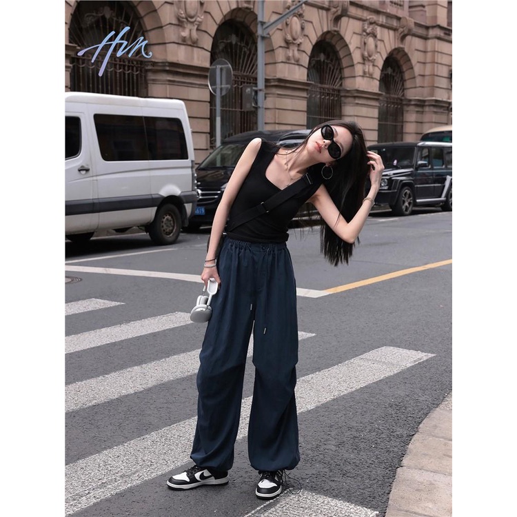 Áo Thun Không Tay Cổ Chữ U Thời Trang Mùa Hè Sành Điệu Cho Nữ