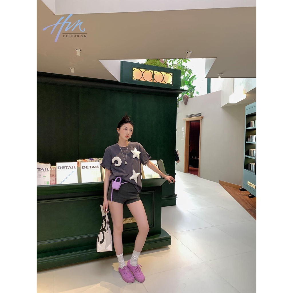 Áo Thun Mỏng Tay Ngắn Dáng Rộng Thời Trang Mùa Hè 2023 Cho Nữ