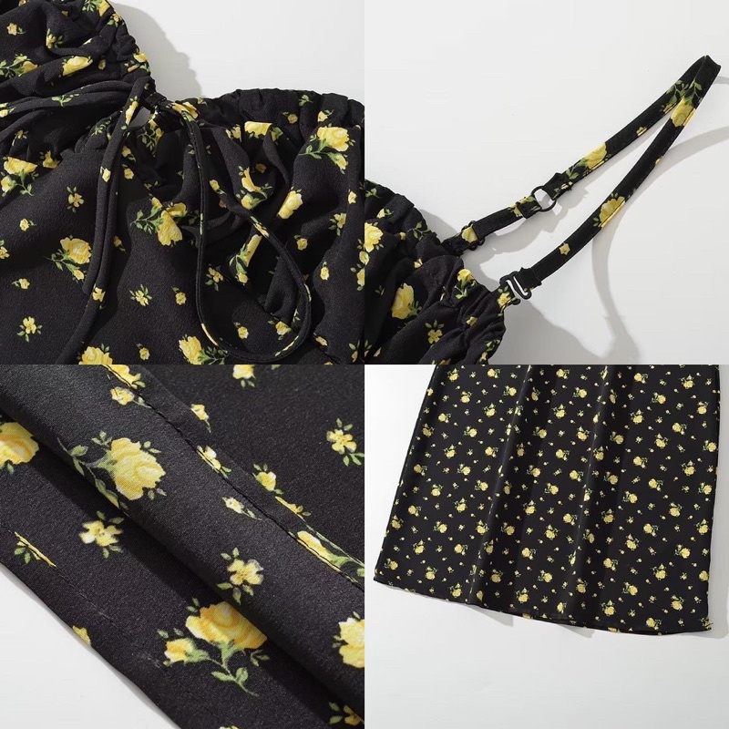 Order 15 ngày- Đầm hoa hai dây #1325