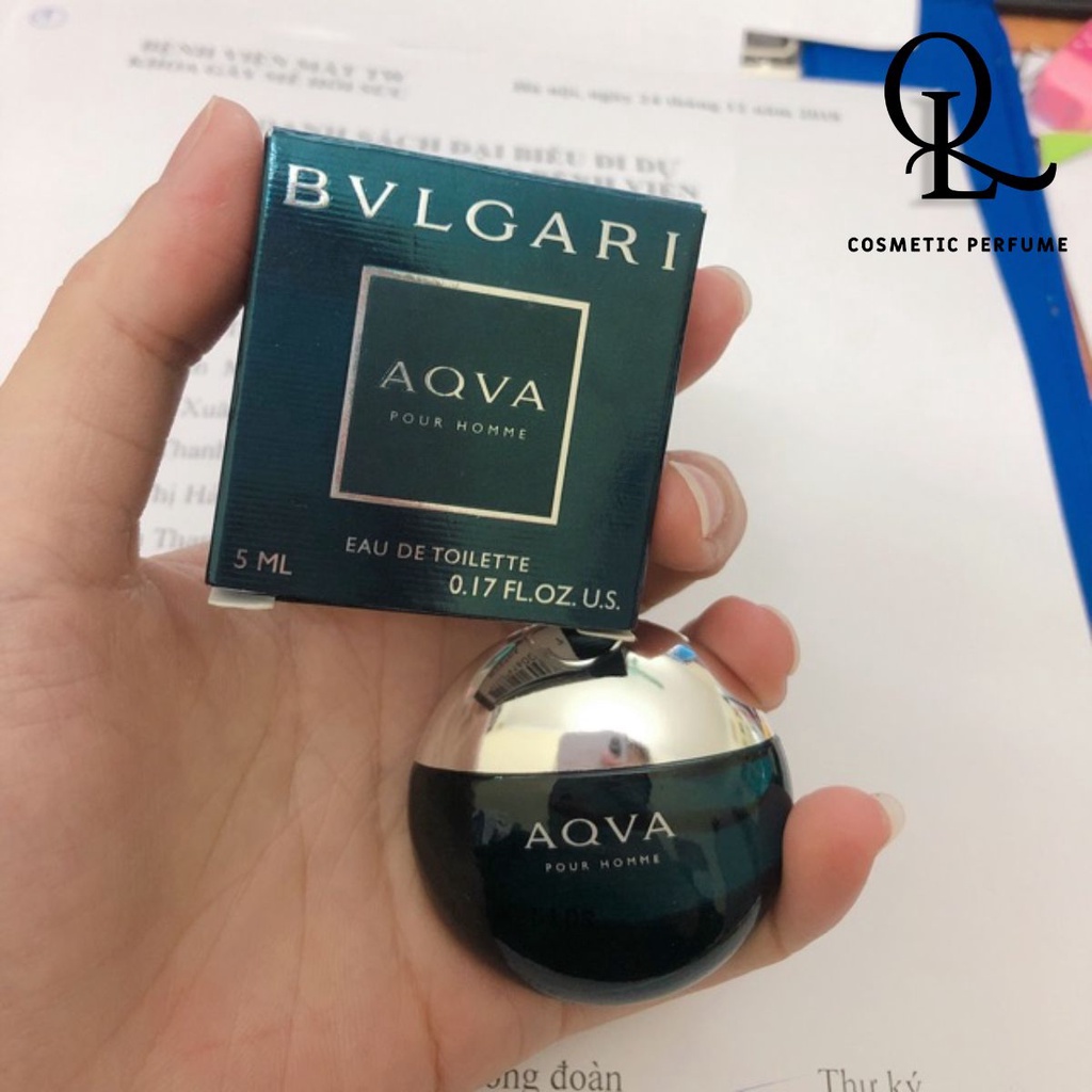 Nước hoa mini BVL aqua pour homme