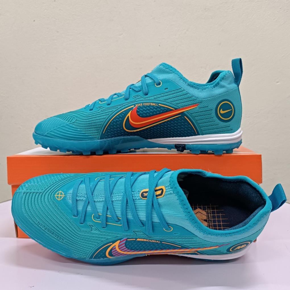 Giày Đá Bóng Mercurial Vapor 14 Pro TF Màu Xanh Sân Cỏ Nhân Tạo