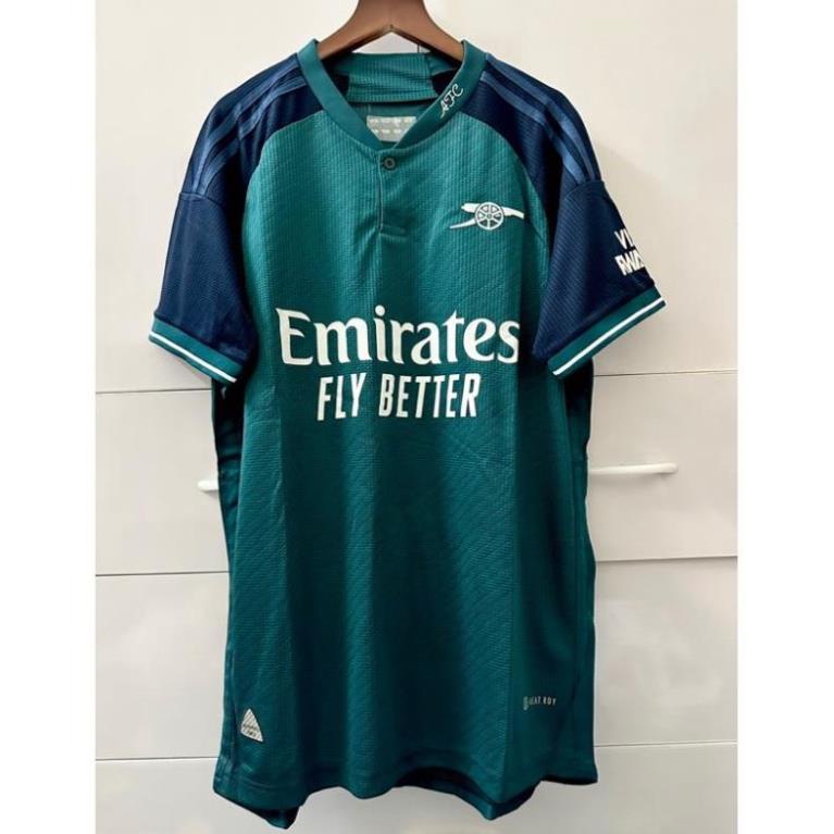 Áo Bóng Đá CLB Arsenal Chuẩn Mẫu Thi Đấu Vải Polyester Gai Thái Sân Nhà 23/24