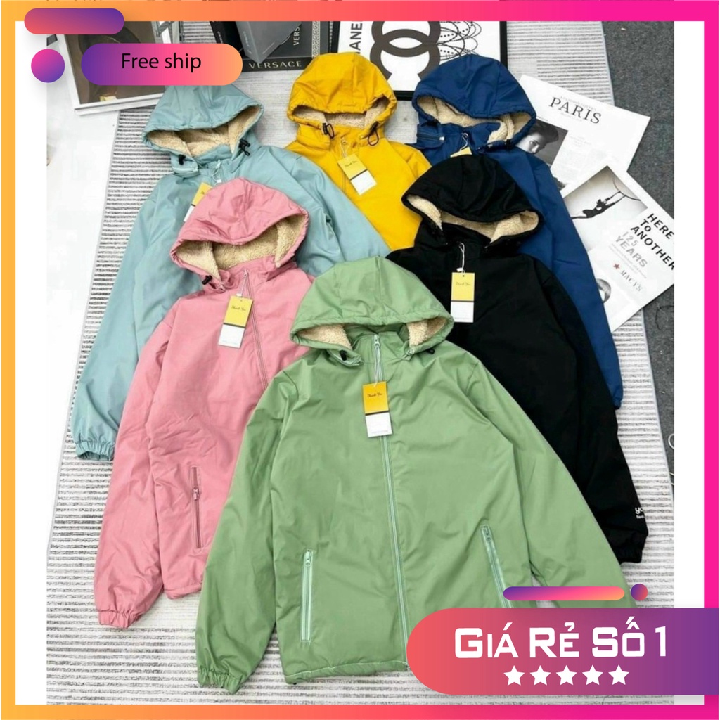 [Sale] Áo Khoác Gió Lót Lông Chông Nước Cho Bạn Nữ (Lông Nâu)_383 Khang Sports 18