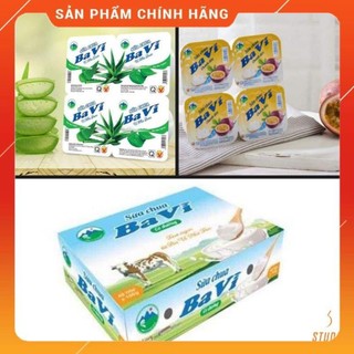 Thùng 48 hộp sữa chua ba vì trắng/ nha đam/ chanh dây 100g, chỉ ship hoả tốc hà nội