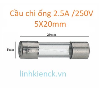 Cầu chì ống 2.5a /250v 5x20mm