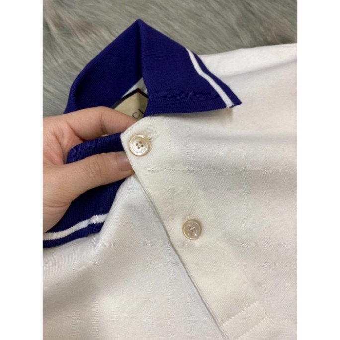 Áo polo GC thêu phối màu kết hợp giới tính thời thượng Áo polo GC thêu giới tính mới nhất .StrawBerry