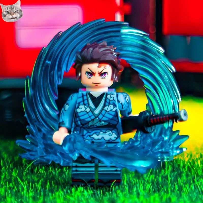 Bộ Đồ Chơi Lắp Ráp Lego Demon Slayer Tạo Hiệu Ứng Đặc Biệt Hơi Nước