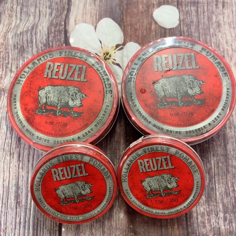 Sáp vuốt tóc gốc nước, Reuzel Pomade Red Warter Soluble 35g /95g /340g(Chính Hãng)