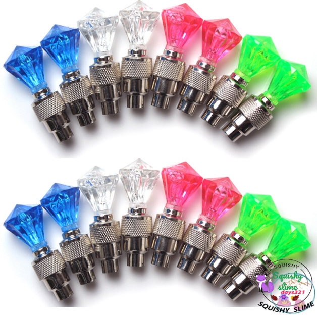 (1 chiếc kèm Pin) đèn LED chiếu sáng Gắn Van Bánh xe ô tô xe gắn máy xe ô tô đèn LED chiếu sáng chiếu sáng tô điểm mâm x
