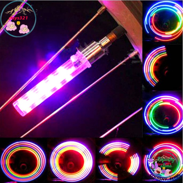 Đèn Van xe 5 bóng Led nháy 7 màu ,phát sáng khi chạy lắp được mọi dòng xe LED 5 Bóng Gắn Van Bánh xe