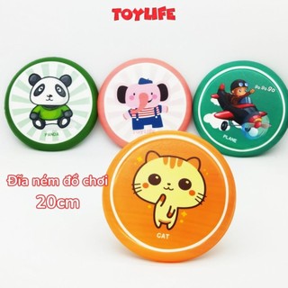 Đĩa ném đồ chơi, frisbee, đĩa bay 20 cm, đồ chơi vận động cho bé, nhựa PU an toàn TOYLIFE