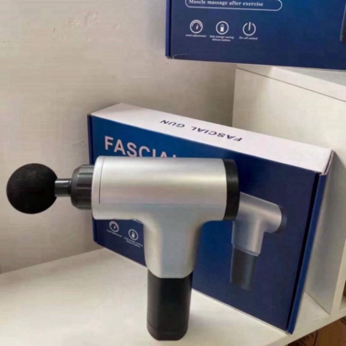 Máy massage cầm tay mini 4 đầu 6 chế độ - súng massage trị nhức mỏi vai gáy, đau giãn cơ - Cây đấm lưng đa năng DL5 Hot