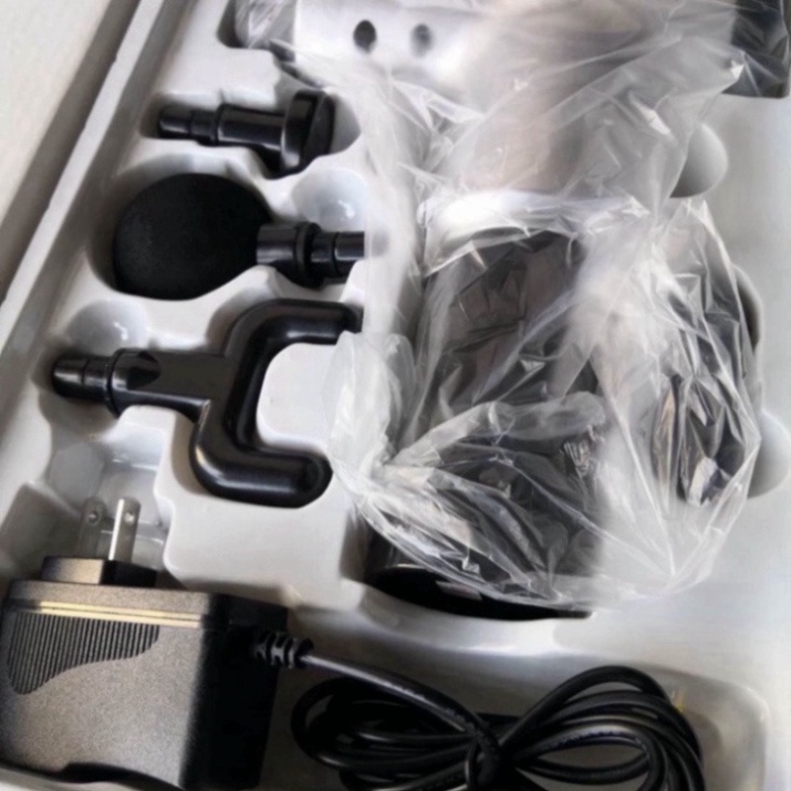 Máy massage cầm tay mini 4 đầu 6 chế độ - súng massage trị nhức mỏi vai gáy, đau giãn cơ - Cây đấm lưng đa năng DL5 Hot