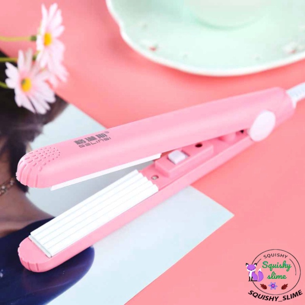 Máy dập xù máy tạo nếp tóc mini tiện ích Đi Phượt hàng chuẩn đẹp máy là tóc máy làm xoăn
