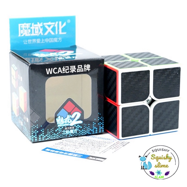 Rubik Carbon MoYu MeiLong 2x2, Rubik 2×2x2 Xoay Nhanh Mượt