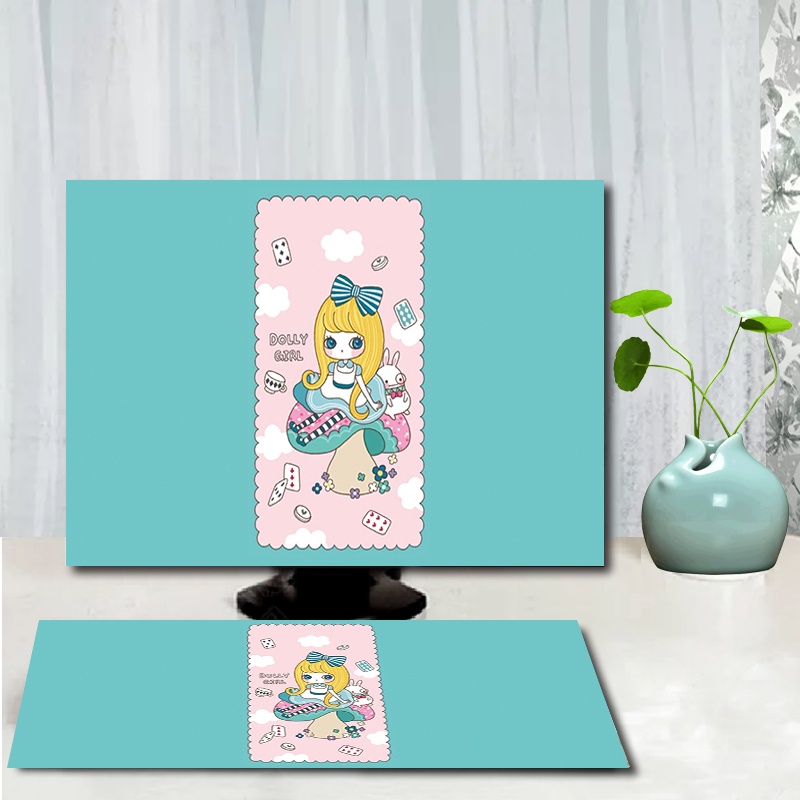 Tấm Vải Che Phủ Màn Hình LCD Máy Tính Chống Bụi 27 inch 23 inch