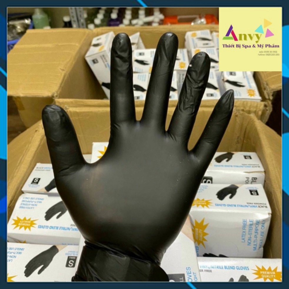 Bao Tay Phun Xăm,Y tế,Spa đủ 3 mầu xanh đen trắng