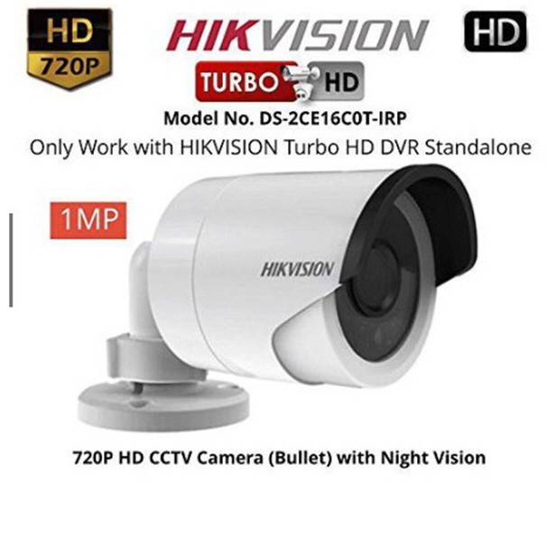 Camera HD-TVI Hikvision DS-2CE16C0T-IRP 1.0 Megapixel