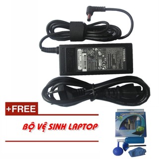 Sạc Laptop Toshiba satellite L750, L750D, L755, L755D + Tặng bộ vệ sinh Laptop
