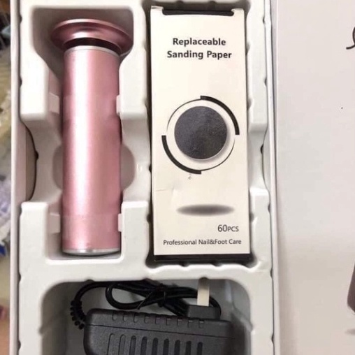 Máy Chà Gót Chân  -Tặng Kèm 60 Miếng Chà + vỏ họp + dây sặc