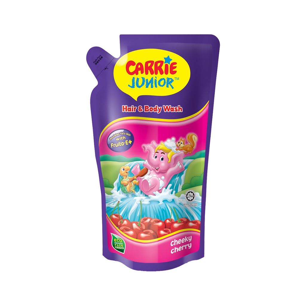 Túi Sữa Tắm Gội Carrie Junior Hương Cheeky Cherry 500G