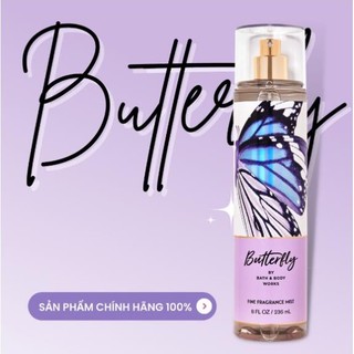 ✨ Xịt thơm Body Mist 𝐁𝐚𝐭𝐡 𝐀𝐧𝐝 𝐁𝐨𝐝𝐲 𝐖𝐨𝐫𝐤𝐬 𝐁𝐮𝐭𝐭𝐞𝐫𝐟𝐥𝐲