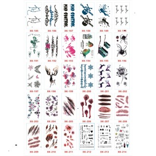 [❌GIÁ SỈ❌] Set 30 tấm dán hình xăm 1652