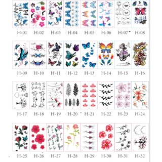[❌GIÁ SỈ❌] Set 30 tấm dán hình xăm 1652