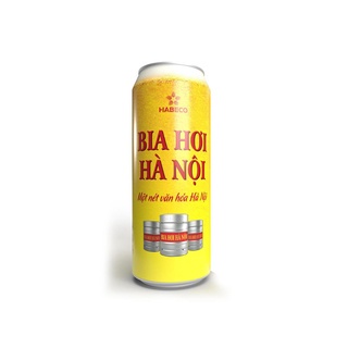 Bia hơi Hà Nội lon 500ml