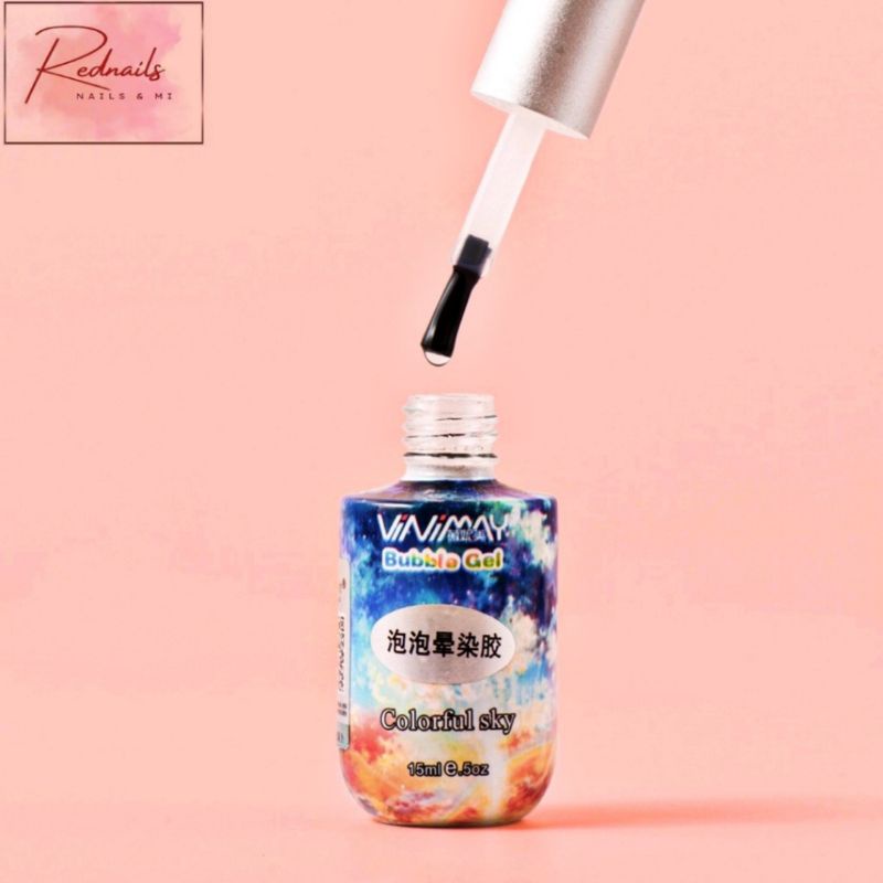 Sơn Gel Top Coat Loang Vinimay Tạo Loang Chuyên Dụng Cho Làm Móng - Nails Red