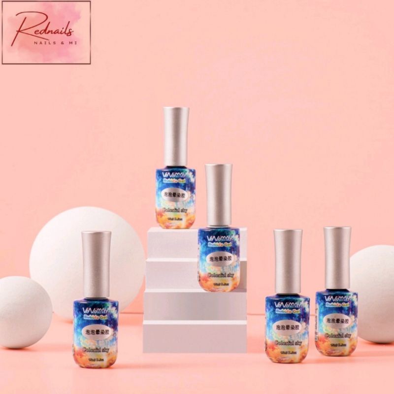 Sơn Gel Top Coat Loang Vinimay Tạo Loang Chuyên Dụng Cho Làm Móng - Nails Red